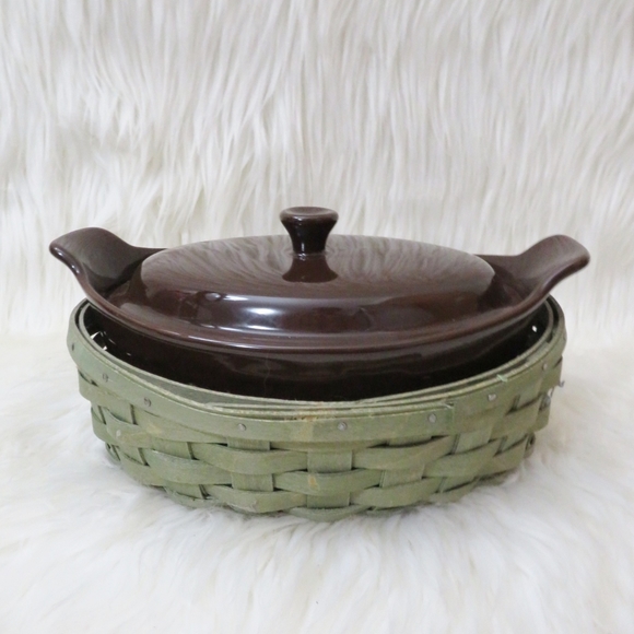 💖 Longaberger Basket and Pottery Set 💖
